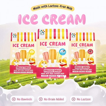 Singapaw Pet Treat Freeze-Dried Ice Cream Milk 48g